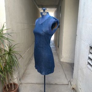 Denim mini dress
